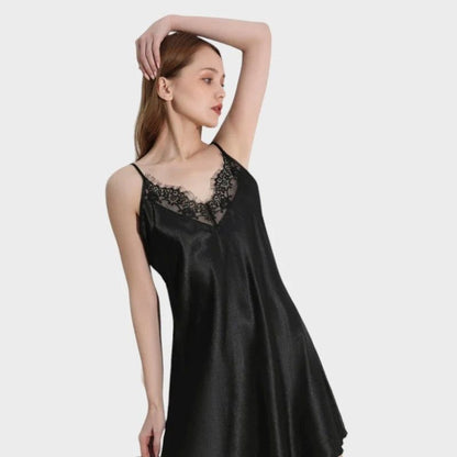 Unterkleid mit Spitze schwarz