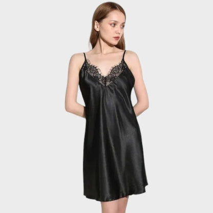 Unterkleid mit Spitze schwarz